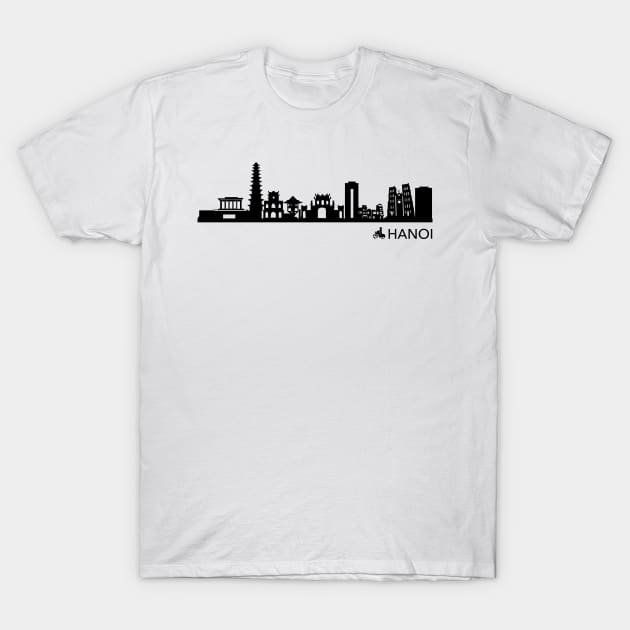 HANOI skyline T-Shirt by Elenia Design